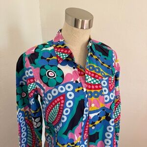 Vintage J. Crew Multicolor Button Down Shirt